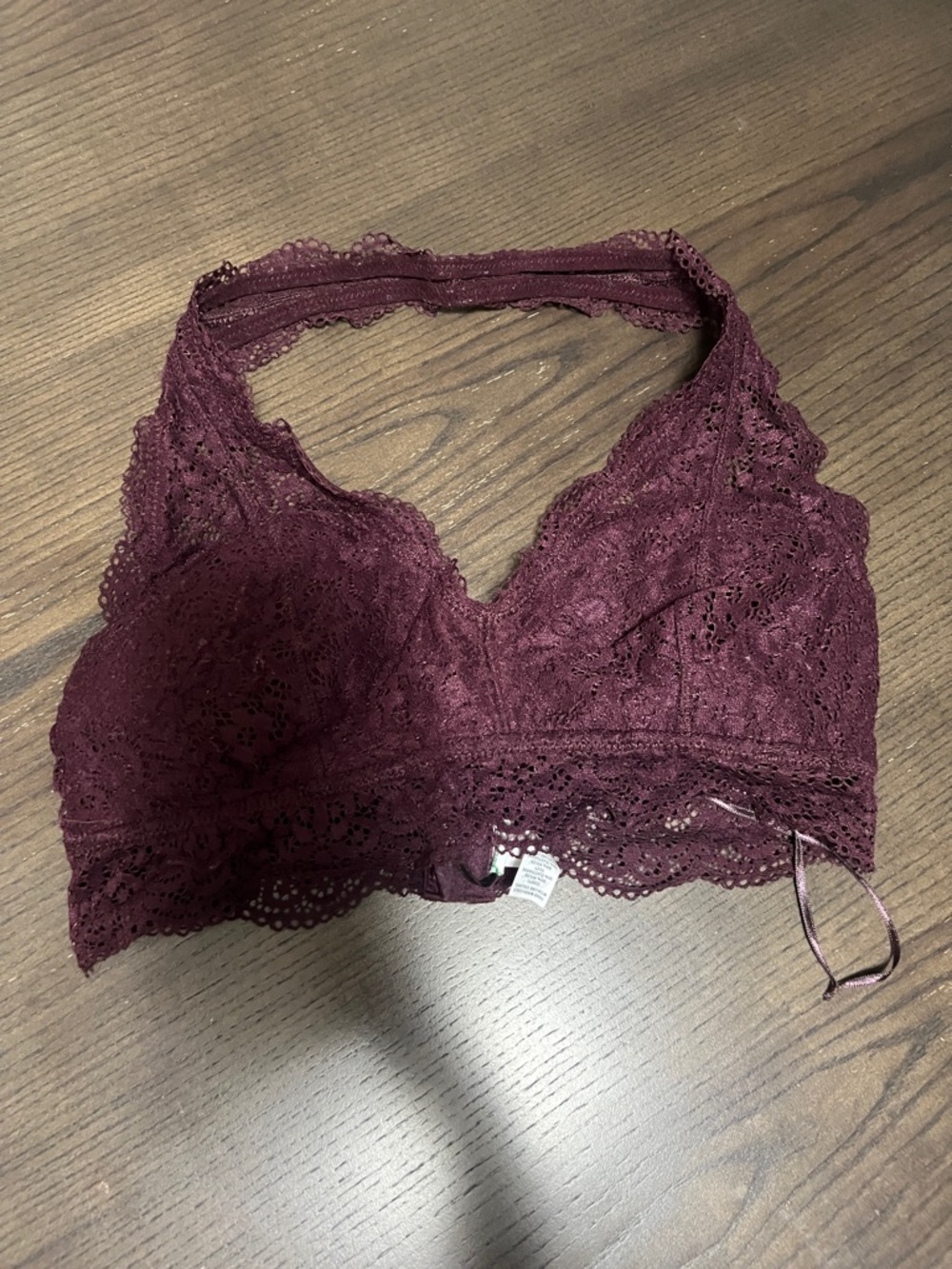 aerie - Lace Bralette - Burgundy Wine